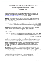 Grenfell Community Support Eligibility Policy