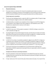 Annual Complaints Report 2023-2024