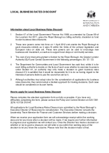 Local Business Rates Discount application