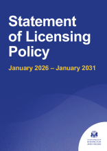 Statement of Licensing Policy 2026 to 2031