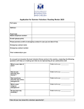 Summer Reading Challenge 2025 volunteer application form