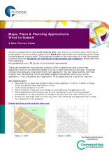 Maps plans and planning applications: what to submit
