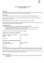 Discretionary Rate Relief guidance and criteria