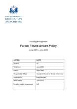 Former Tenant Arrears Policy 2025 to 2030