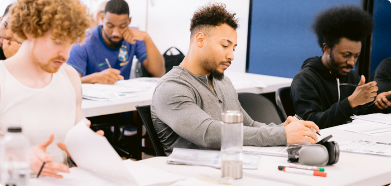 Group of students in a classroom setting