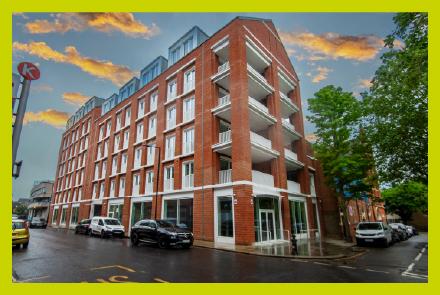 A corner view of the exterior of Kelso Cochrane House