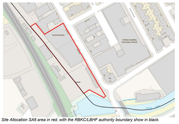 Lots Road South redevelopment detailed map